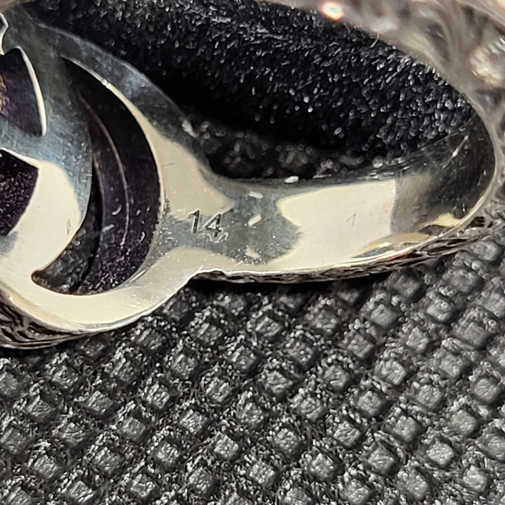 Authentic & iconic Gucci Silver GG Women's Ring. #6 - Picture 8 of 11